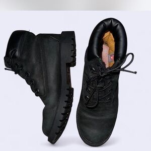 Timberland Black Lace Up Boots for Women